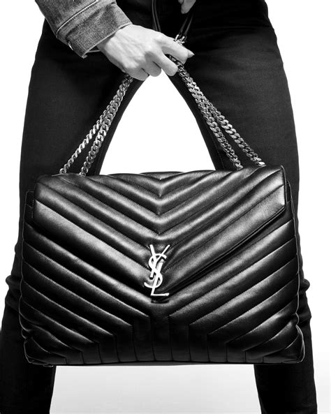 ysl large quilted bag|saint laurent large leather shopper.